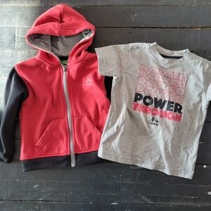 RBX Baby Boy 24 Months Bundle Lot Jacket Red Black Full Zip Grey Short Sleeve